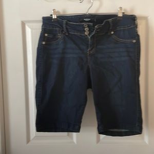 Torrid Knee Long Jean Shorts